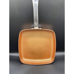 Copper Chef 9.5 Inch Square Frying Pan Skillet with Ceramic Non Stick Coating